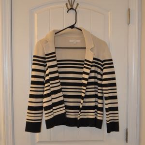 Cotton Striped Blazer by Loft